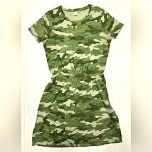 Old Navy Green Camo Size M Tall Dress
